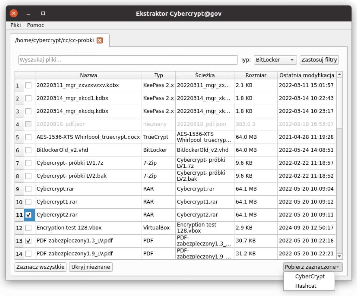 Extraction Tool – Preparing Data for Decryption